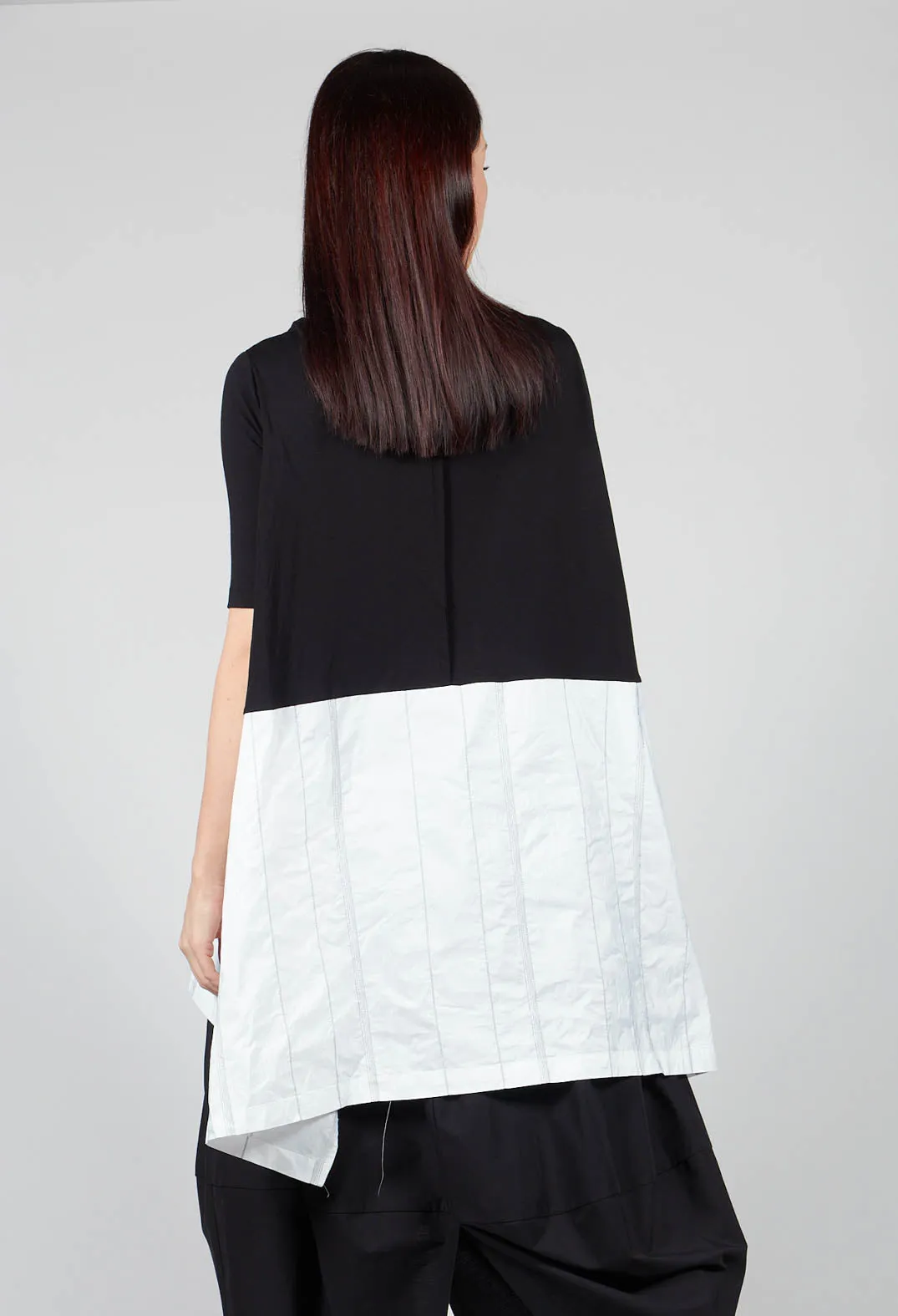 Zen Tunic in White Black