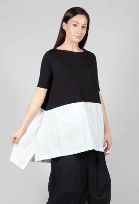 Zen Tunic in White Black